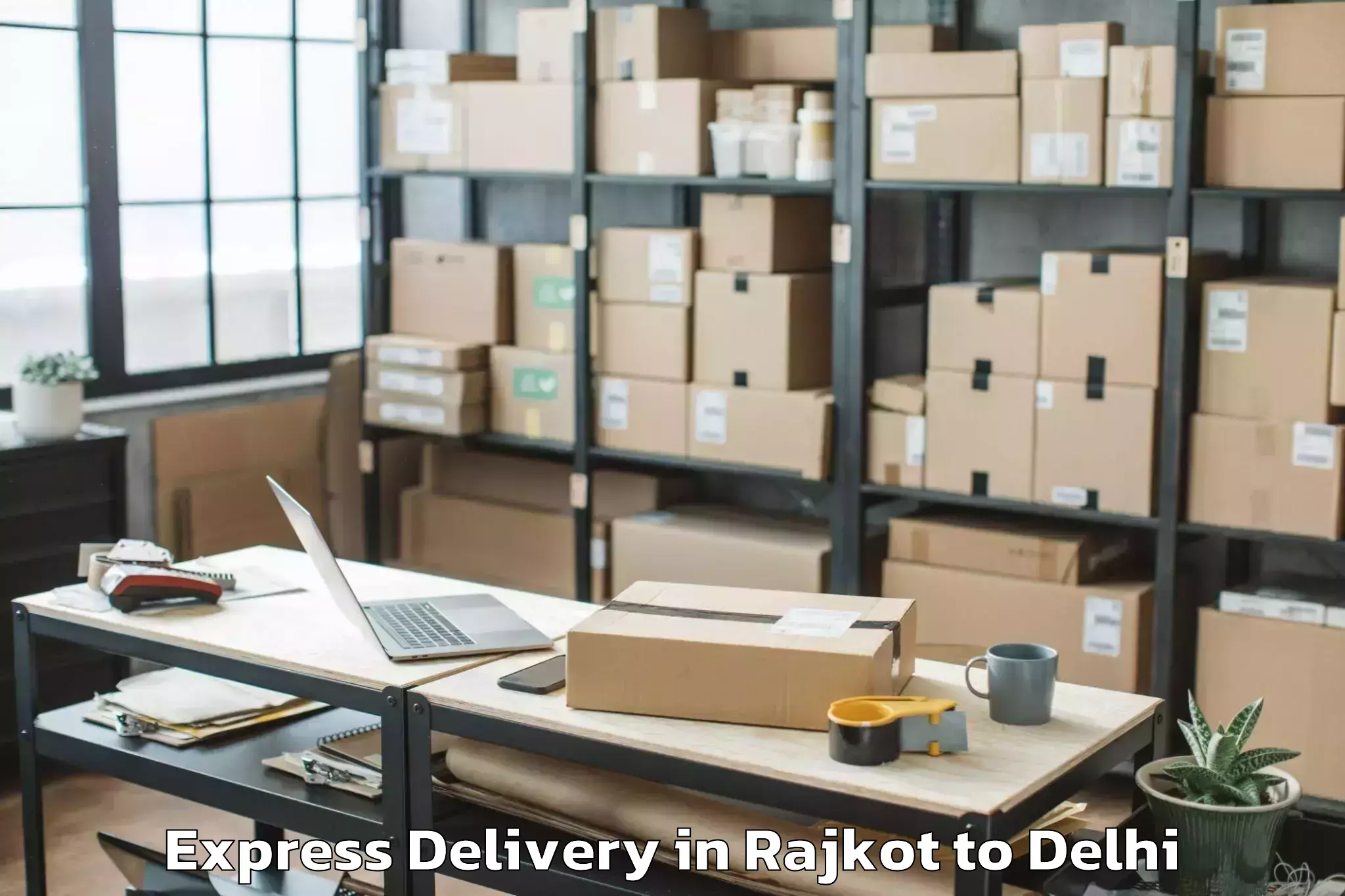 Efficient Rajkot to Aggarwal City Mall Pitampura Express Delivery